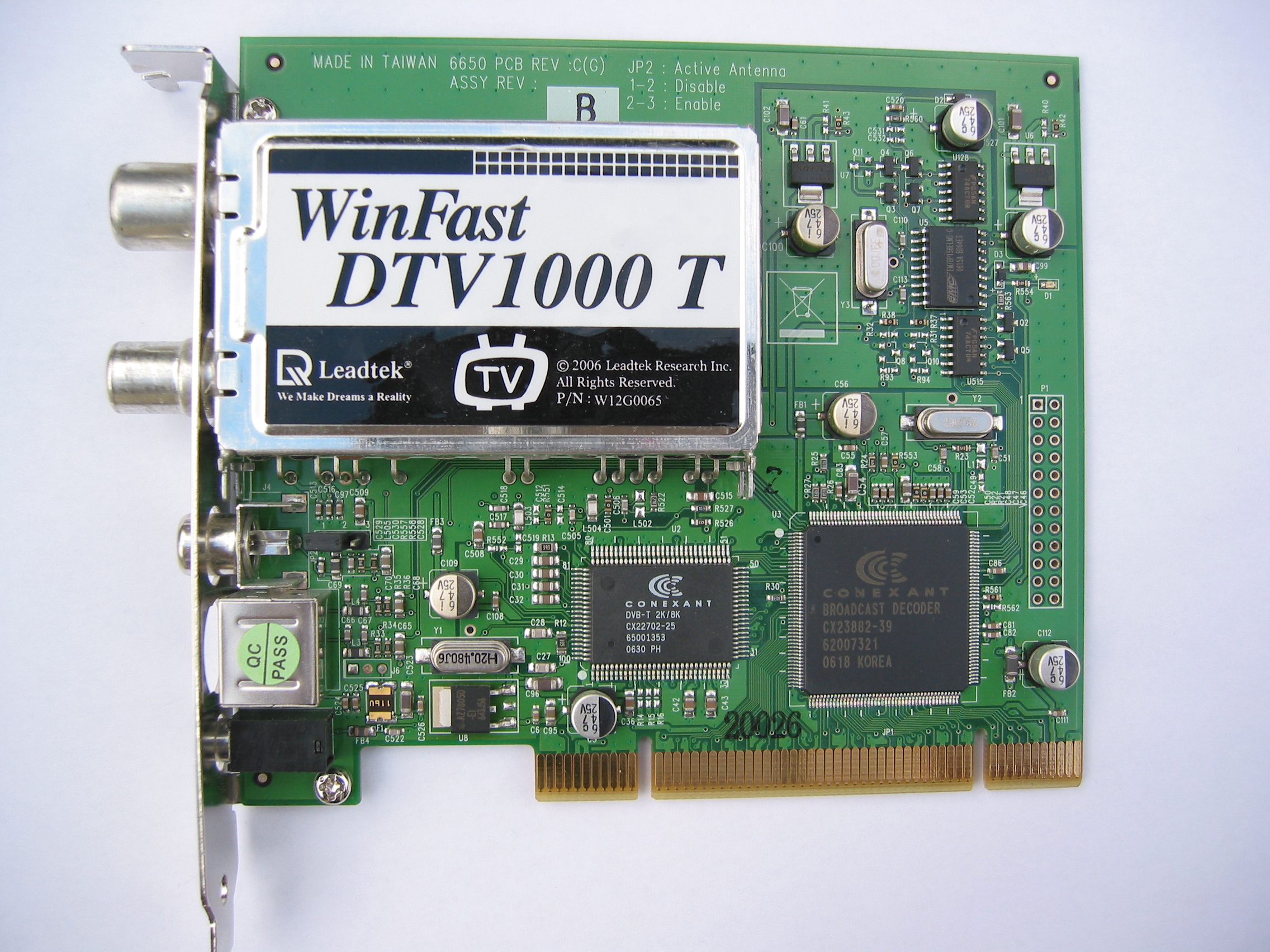 LeadTek WinFast DTV1000T (PCB top)