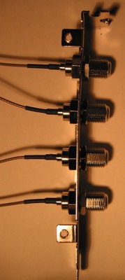Routerboard 14 PCI bracket with 4 pigtails