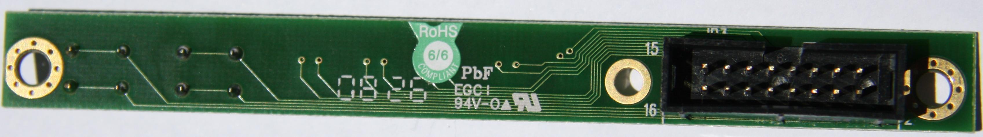 Supermicro FP512 REV3.00 Front Panel PCB (back)