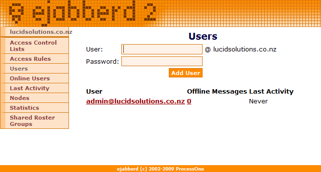 ejabberd centos web panel