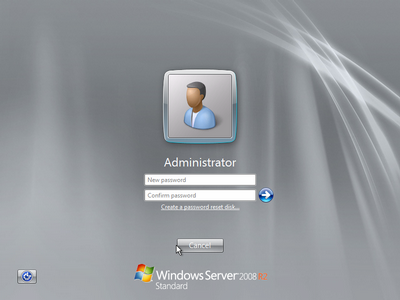 Windows Server 2008 R2 Login Dialog