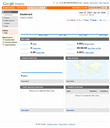 Screensnap of Google Analytics with new site