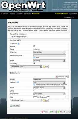 OpenWrt - Network - Networks - WLan